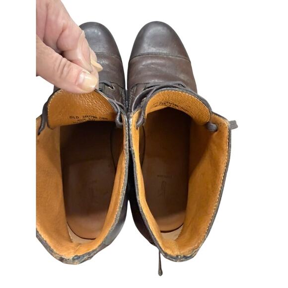 "FRYE" Men's Lace Up Dk. Brown Leather Chukka Boot SZ 8.5 Preppy College Bloque - Picture 7 of 11